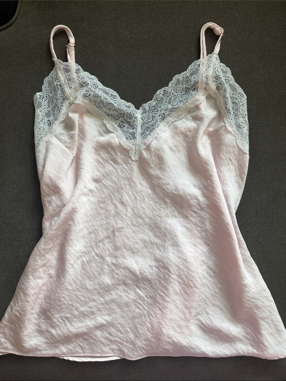 Secret Treasures Baby Pink Lace Trim Camisole